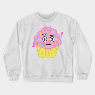 Inquisitive Kawaii Cupcake Crewneck Sweatshirt